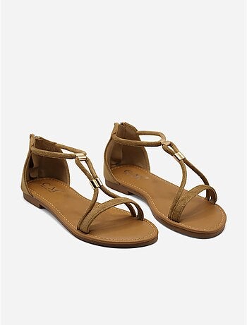 Sandales à zip