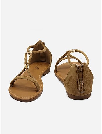 Sandales à zip