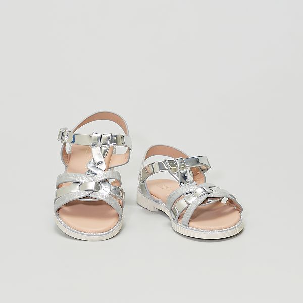 chaussures argentées