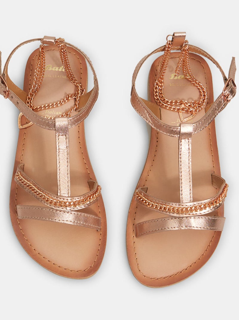 Sandales avec accessoire à la cheville BATA Rose - Kiabi