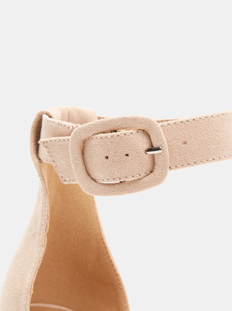Sandales avec bride de cheville BATA Beige - Kiabi
