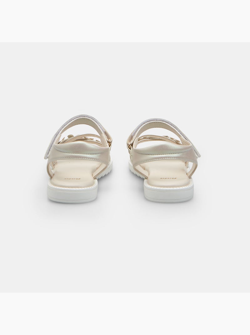 Sandales avec brides croisées Bata Doré/or - Kiabi