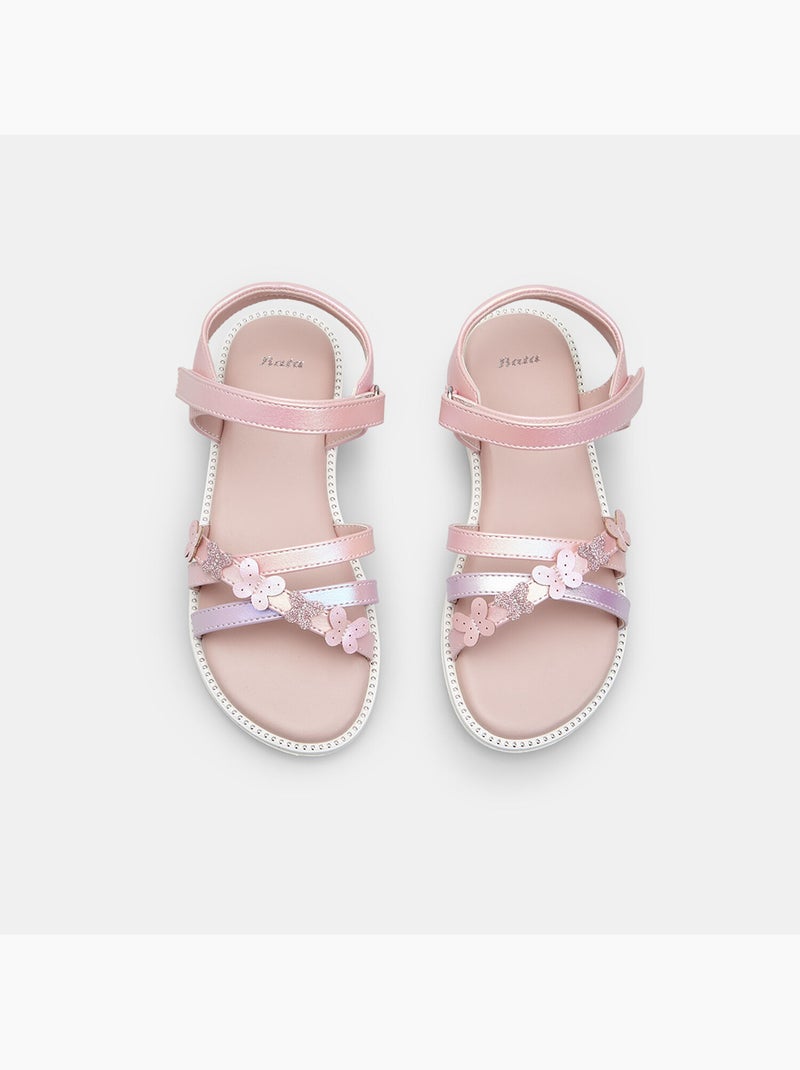 Sandales avec brides croisées Bata Rose - Kiabi