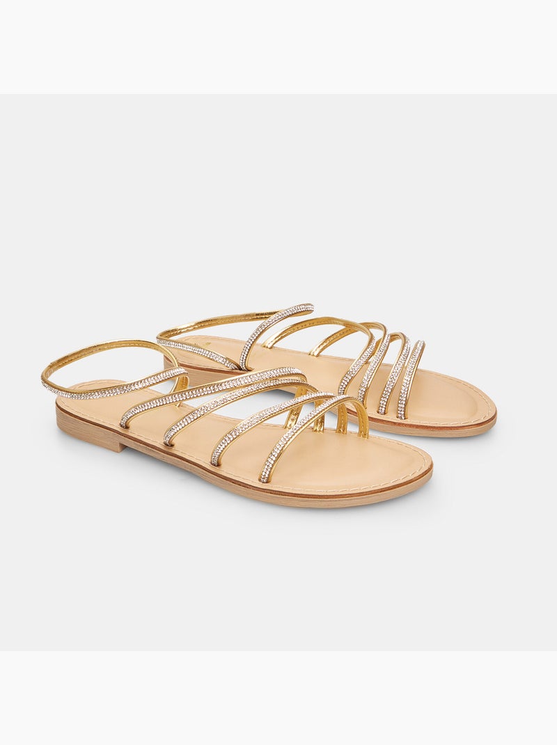 Sandales avec brillants BATA Doré/or - Kiabi