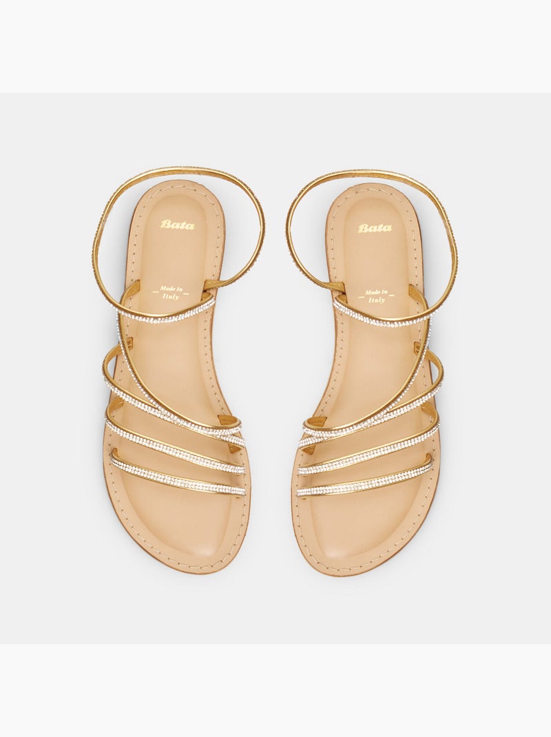 Sandales avec brillants BATA Doré/or - Kiabi