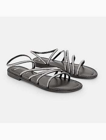 Sandales avec brillants bata