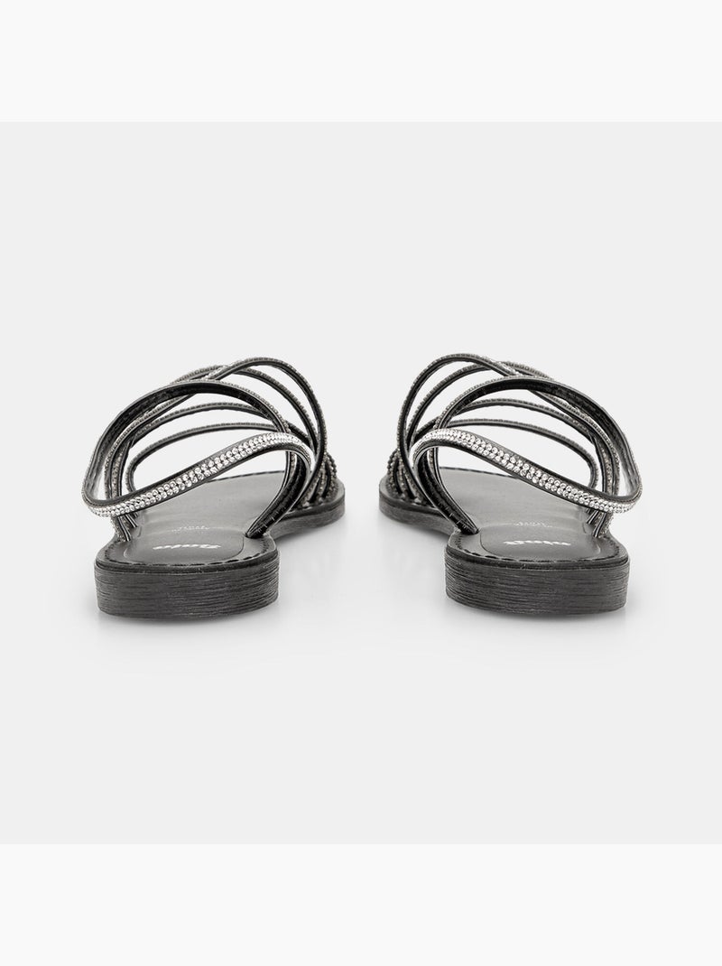 Sandales avec brillants BATA Noir - Kiabi