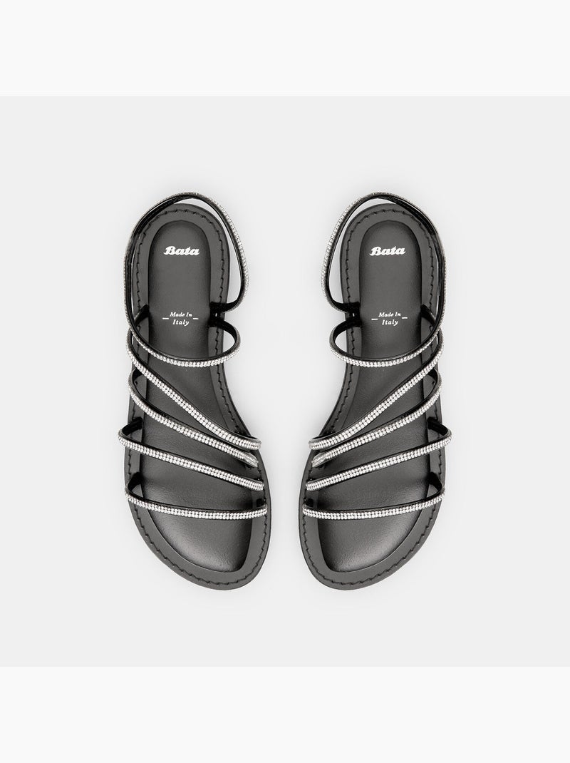 Sandales avec brillants BATA Noir - Kiabi