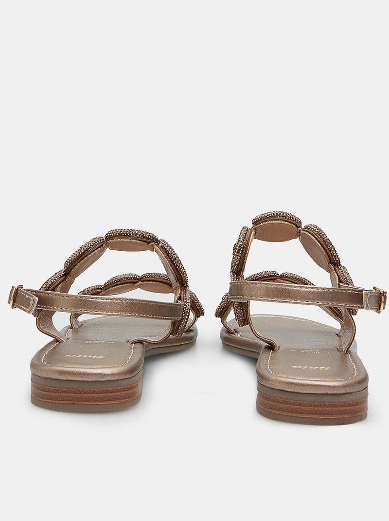 Sandales avec décorations BATA Bronze - Kiabi