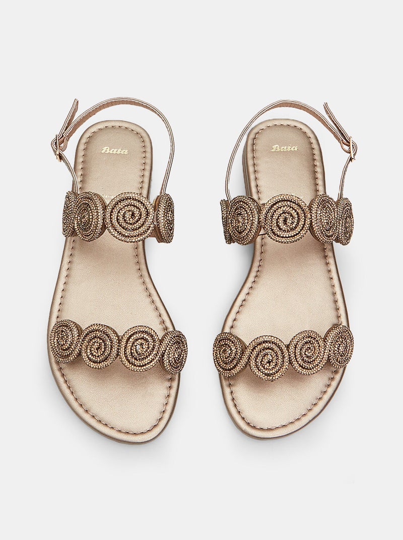 Sandales avec décorations BATA Bronze - Kiabi