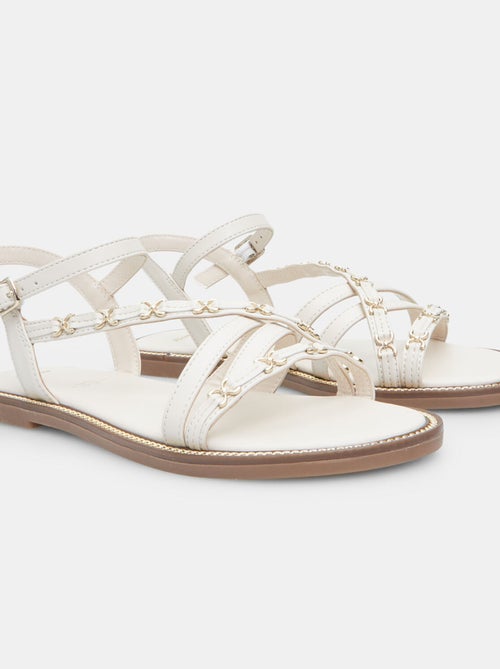 Sandales avec détail chaîne BATA - Kiabi