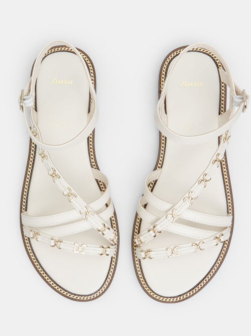Sandales avec détail chaîne BATA - Kiabi