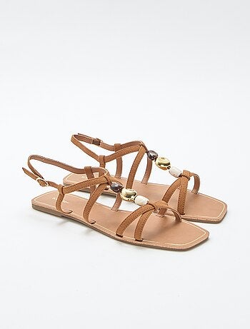 Sandales avec détails bijoux