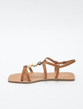 Sandales avec détails bijoux