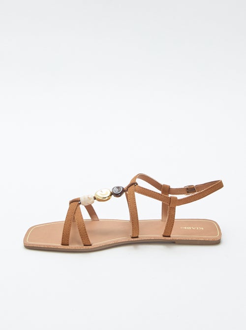 Sandales avec détails bijoux - Kiabi