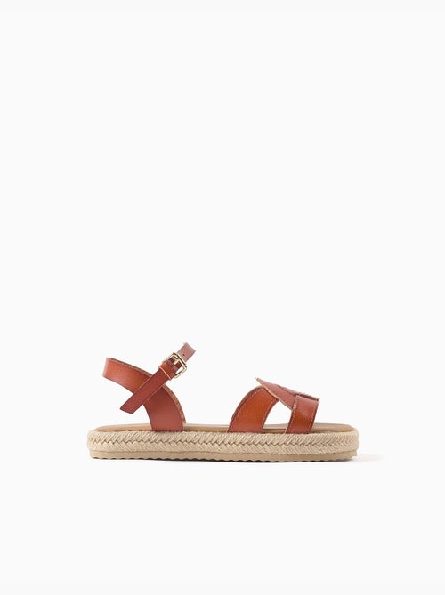 Sandales avec fermeture à boucle et rembourrage - Kiabi