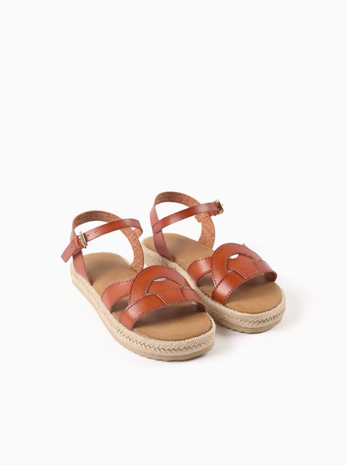 Sandales avec fermeture à boucle et rembourrage - Kiabi