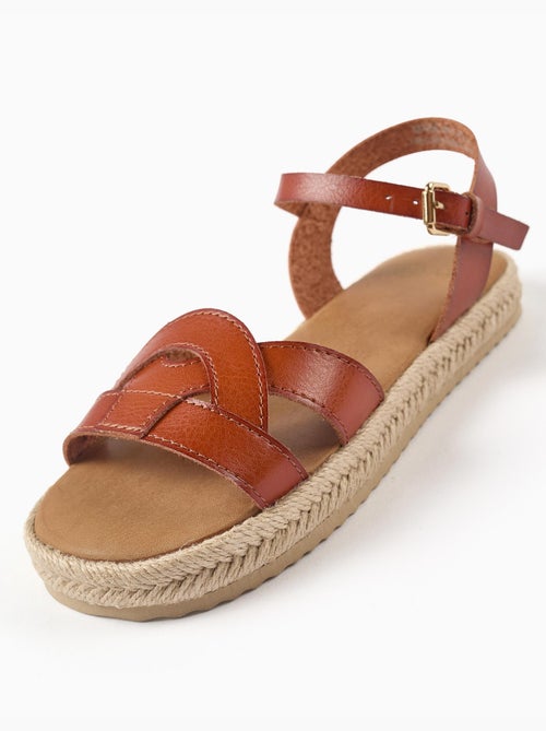 Sandales avec fermeture à boucle et rembourrage - Kiabi