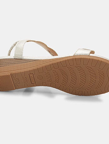 Sandales avec mini semelle compensée et strass BATA