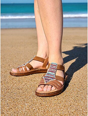 Sandales avec perles fantaisie - PEDICONFORT
