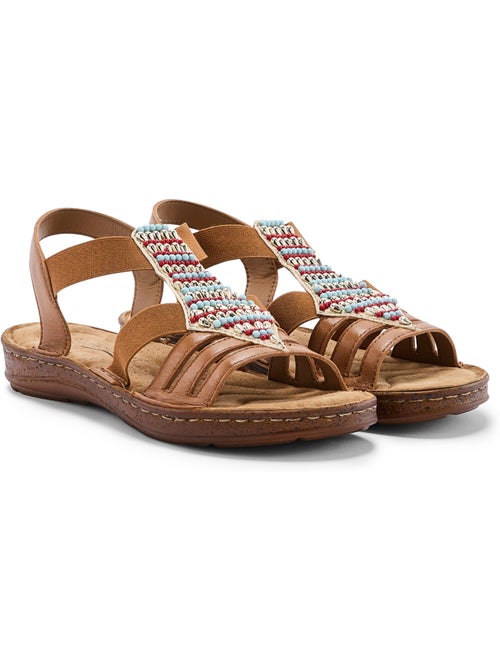 Sandales avec perles fantaisie - PEDICONFORT - Kiabi