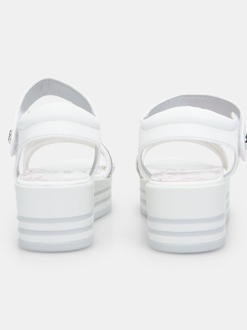 Sandales avec plateforme BATA Blanc - Kiabi