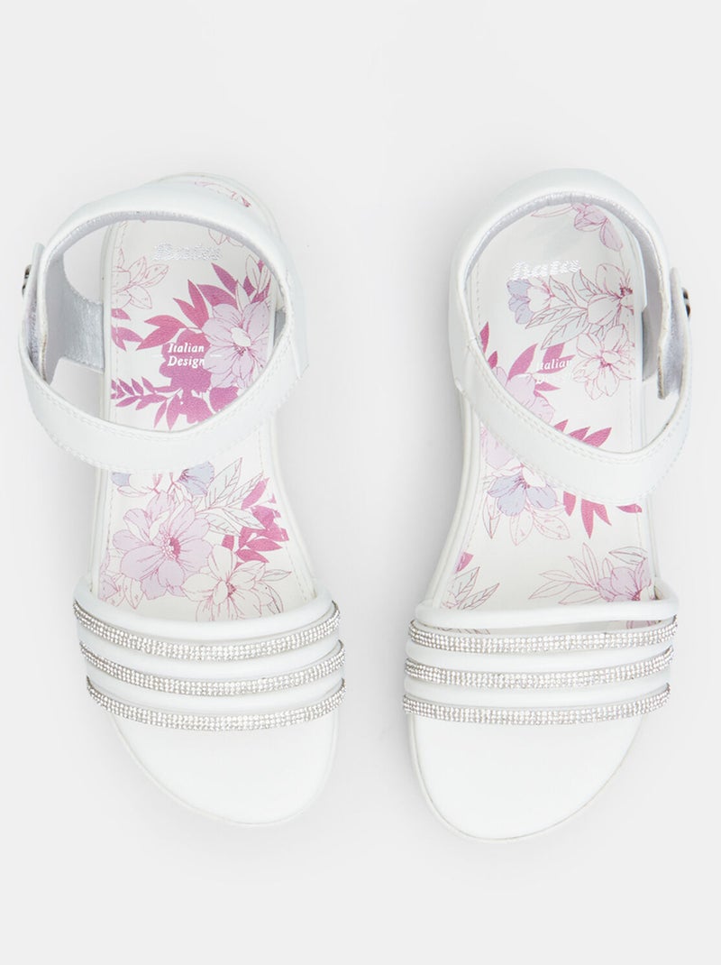 Sandales avec plateforme BATA Blanc - Kiabi