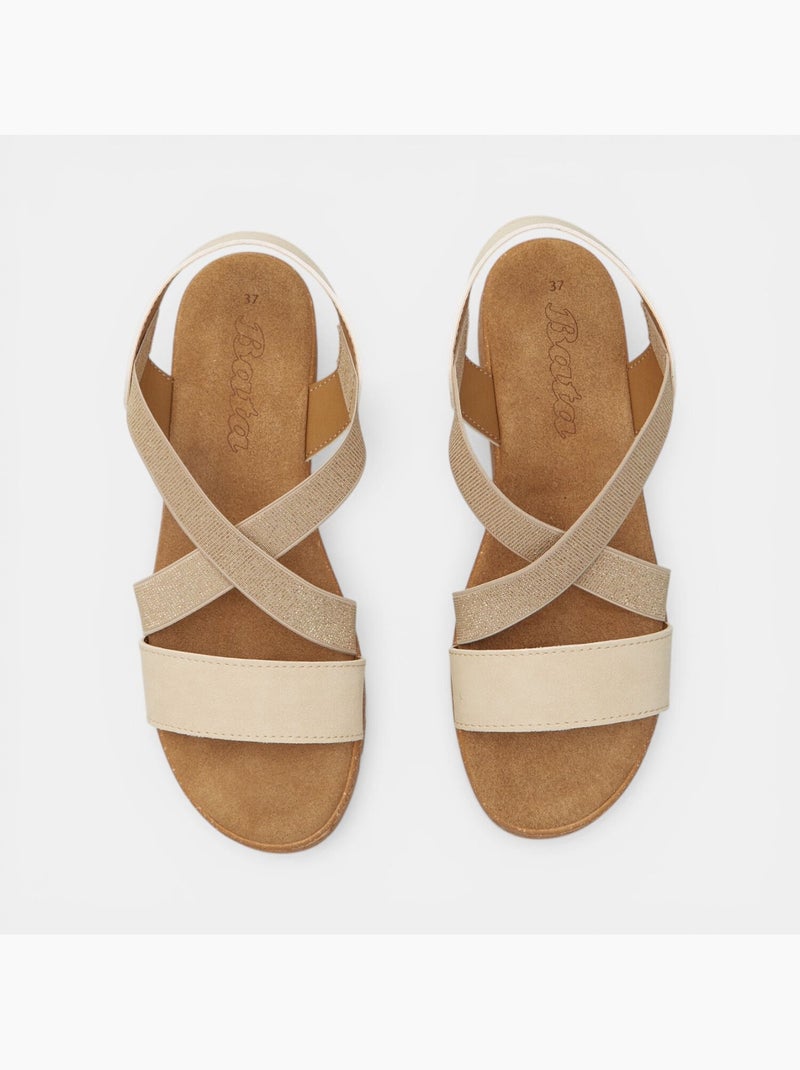 Sandales avec platform BATA Beige - Kiabi