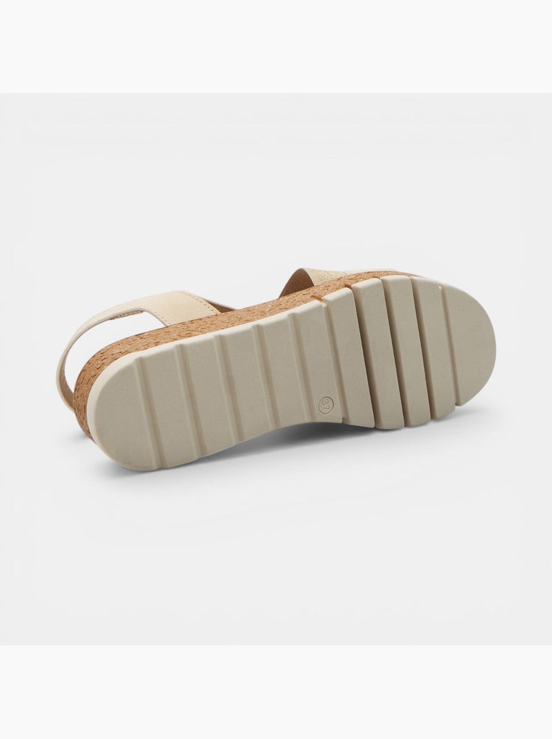 Sandales avec platform BATA Beige - Kiabi