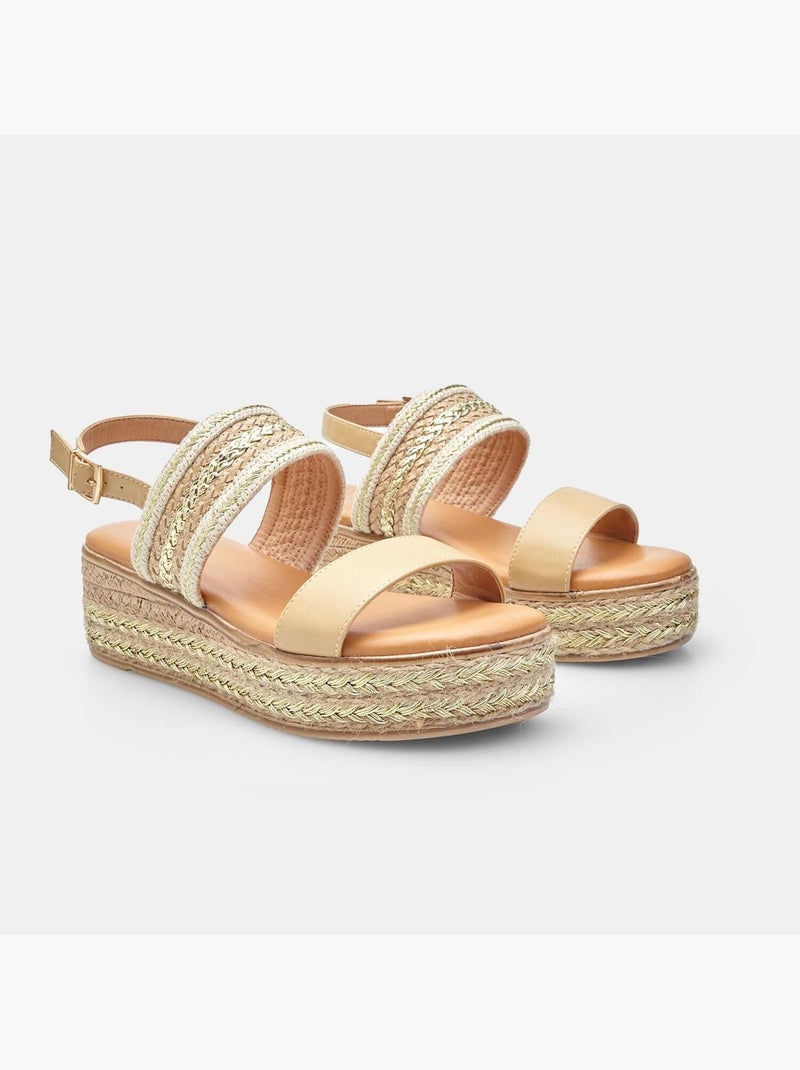 Sandales avec platform BATA Beige - Kiabi