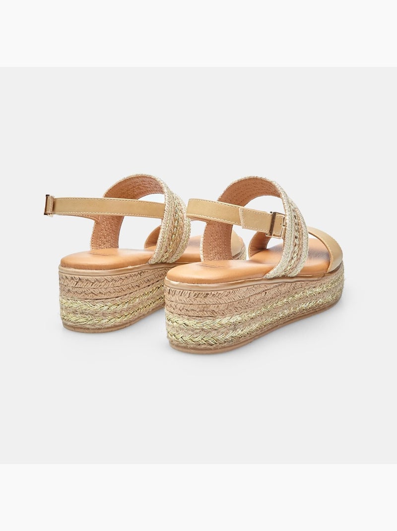 Sandales avec platform BATA Beige - Kiabi