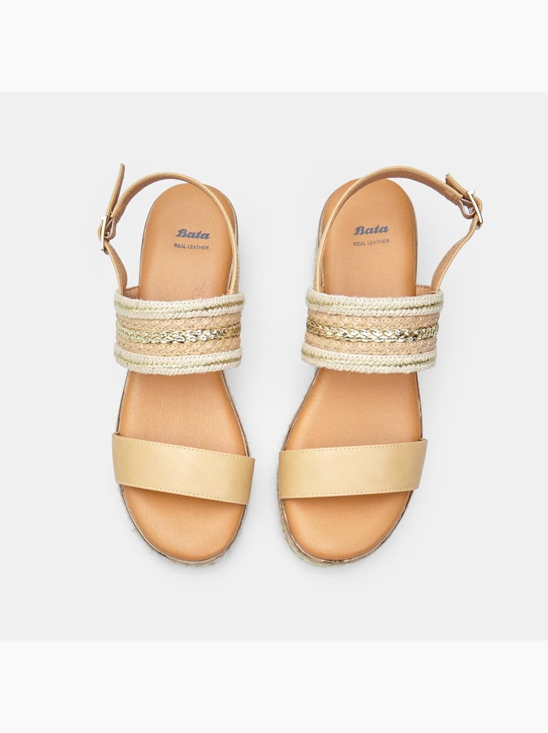 Sandales avec platform BATA Beige - Kiabi