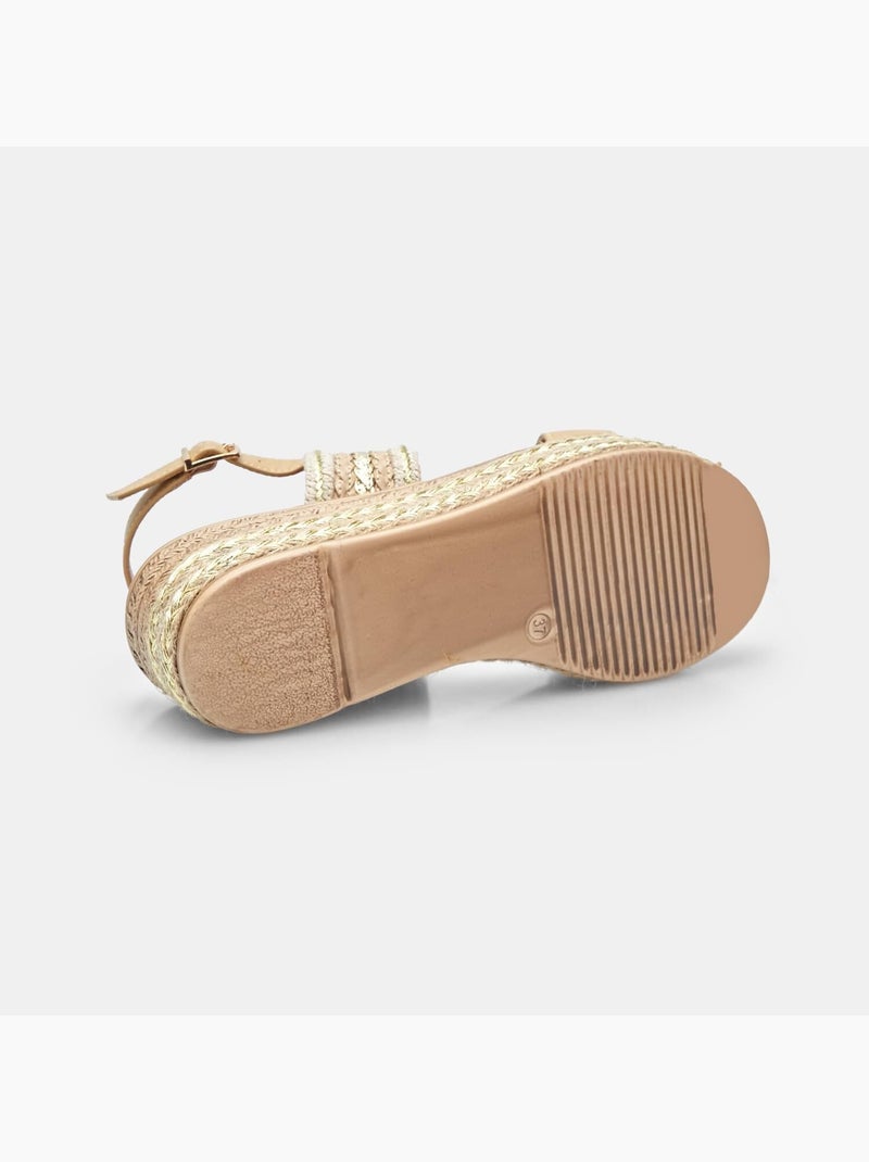 Sandales avec platform BATA Beige - Kiabi