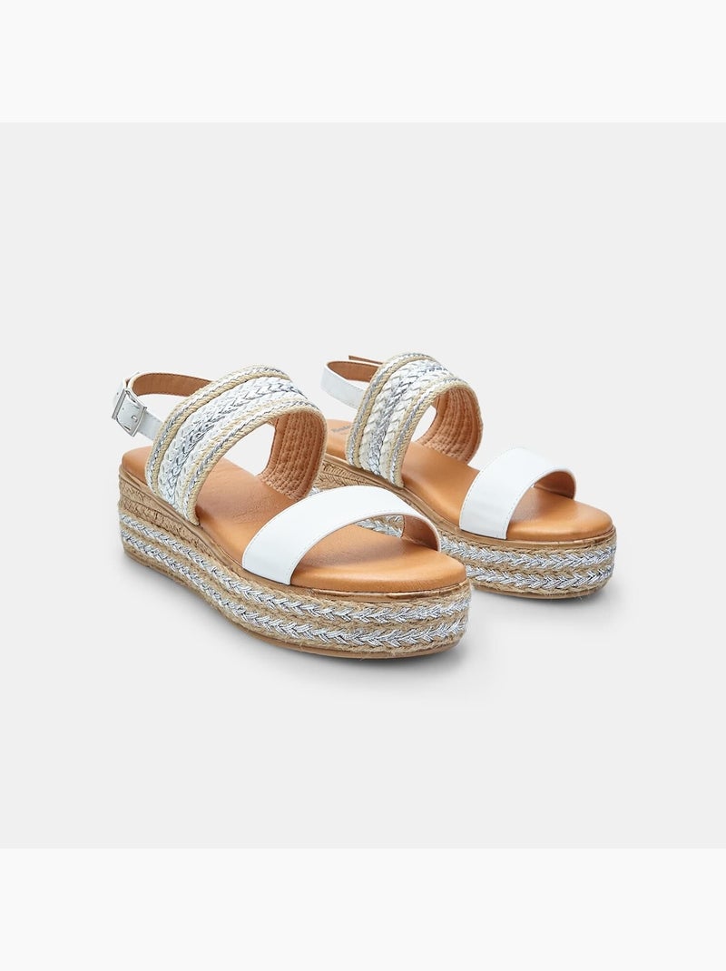 Sandales avec platform BATA Blanc - Kiabi