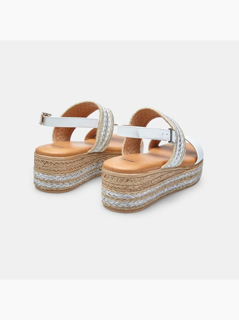 Sandales avec platform BATA Blanc - Kiabi