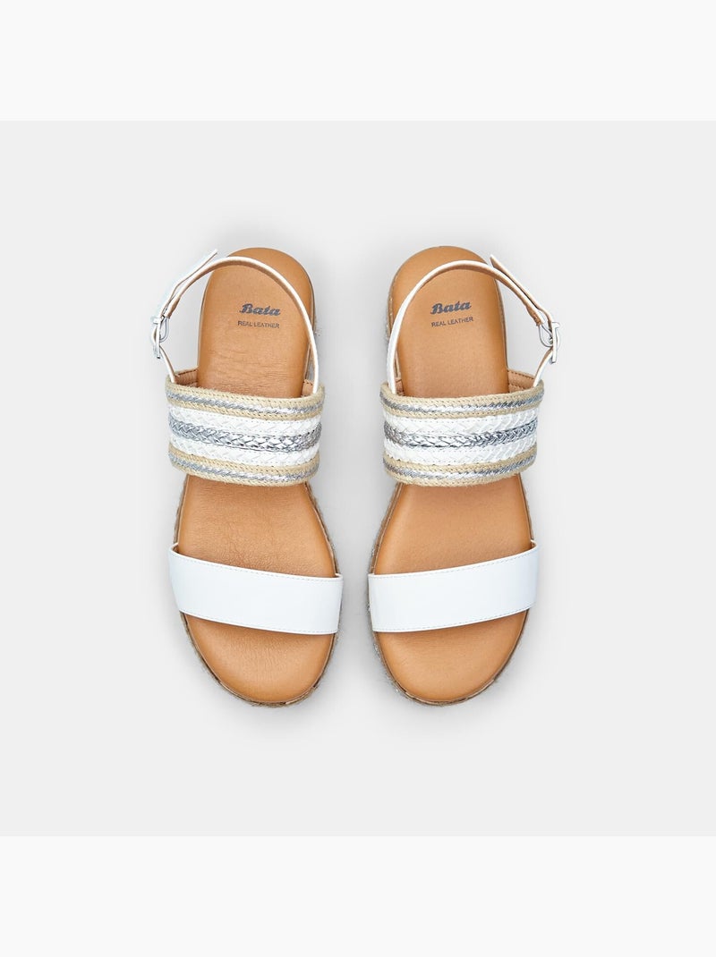 Sandales avec platform BATA Blanc - Kiabi