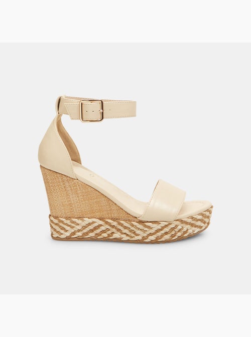 Sandales avec semelle compensée BATA - Kiabi