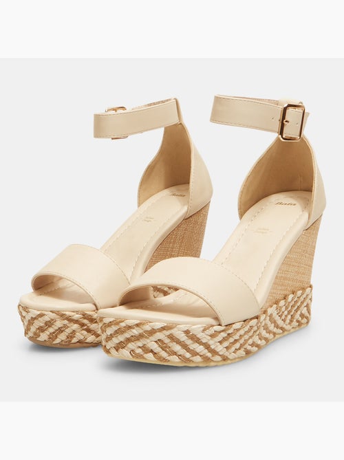 Sandales avec semelle compensée BATA - Kiabi