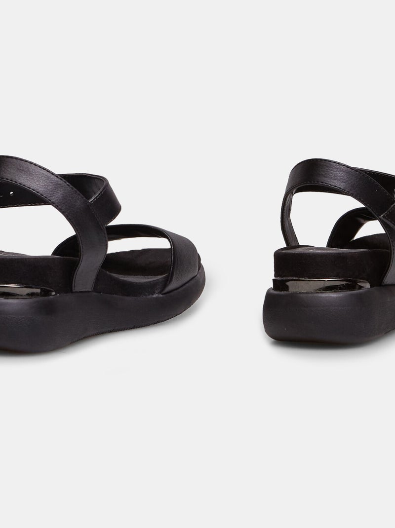 Sandales avec semelle confort BATA Noir - Kiabi