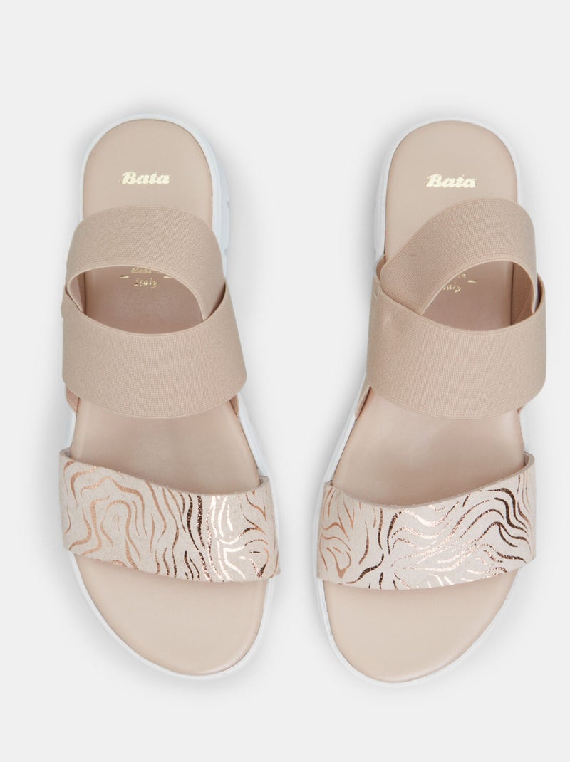 Sandales avec semelle surdimensionnée BATA Rose - Kiabi