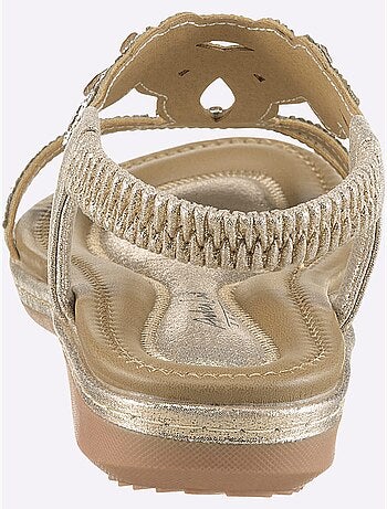 Sandales avec strass et élastique à l'arrière - Taille standard - Helline
