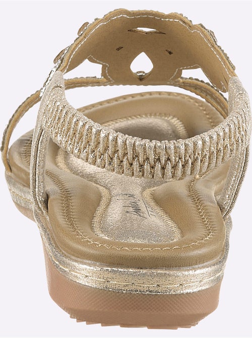 Sandales avec strass et élastique à l'arrière - Taille standard - Helline - Kiabi Sandales avec strass et élastique à l'arrière - Taille standard - Helline - Kiabi