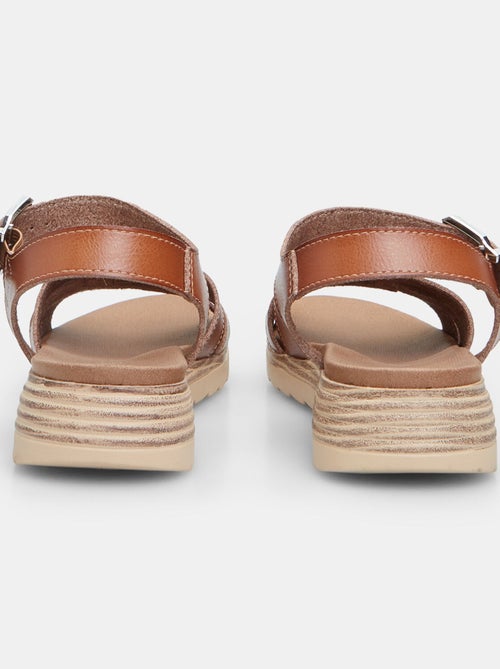 Sandales avec talon compensé de 3,5 cm BATA - Kiabi