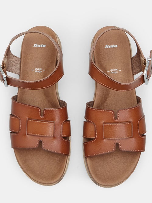 Sandales avec talon compensé de 3,5 cm BATA - Kiabi