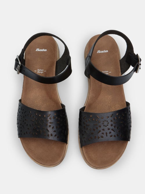 Sandales avec talon compensé de 3,5 cm BATA - Kiabi