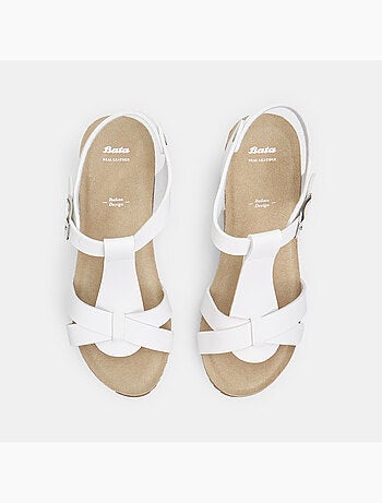 Sandales avec talon compensé de 6 cm BATA