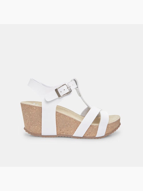 Sandales avec talon compensé de 6 cm BATA - Kiabi