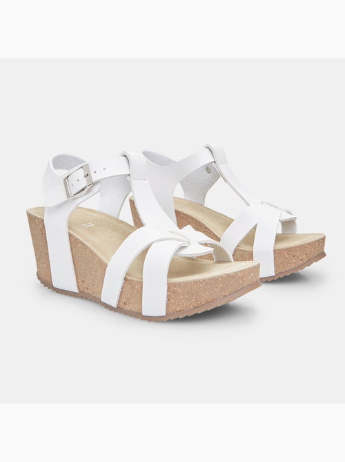 Sandales avec talon compensé de 6 cm BATA - Kiabi