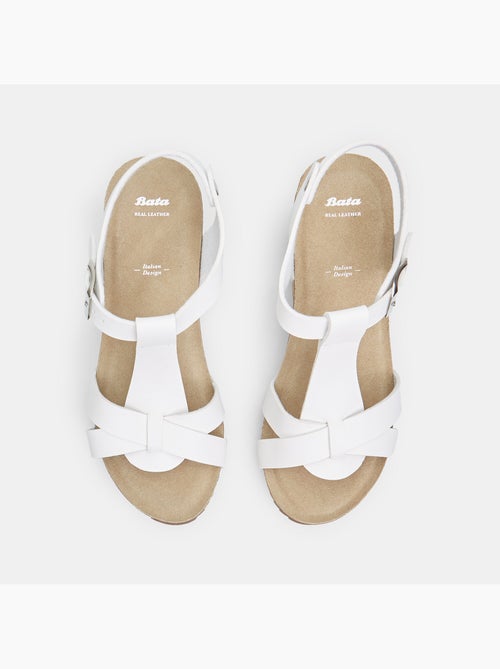 Sandales avec talon compensé de 6 cm BATA - Kiabi