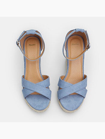 Sandales avec talon compensé de 9 cm BATA